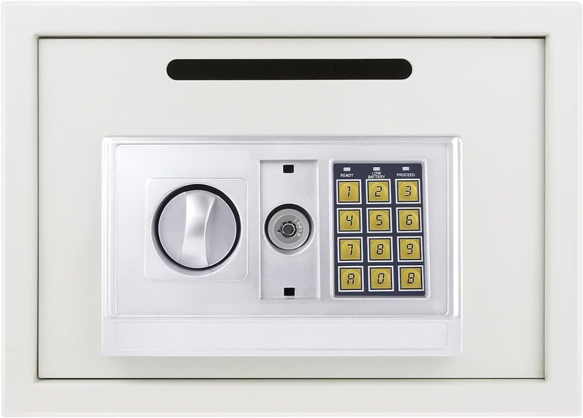 16L Digital Safe Box Electronic Keypad Lock Cash Security Cabinet - Kwikley