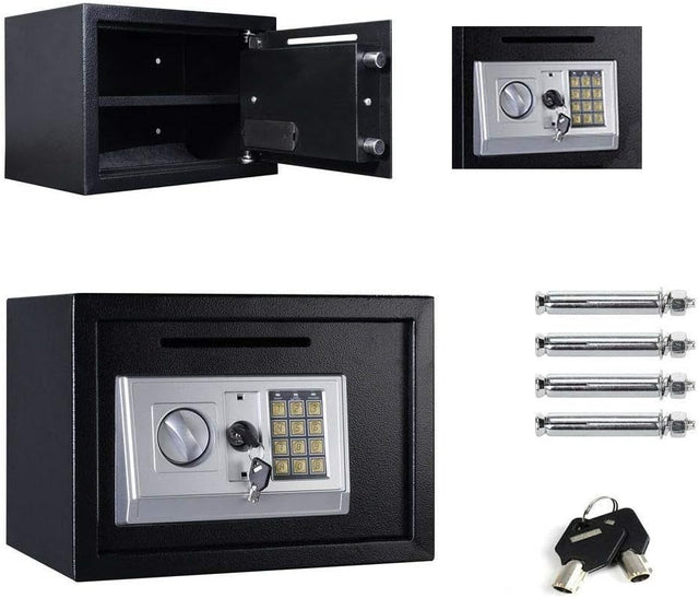 16L Digital Safe Box Electronic Keypad Security Cash Jewelry Lock