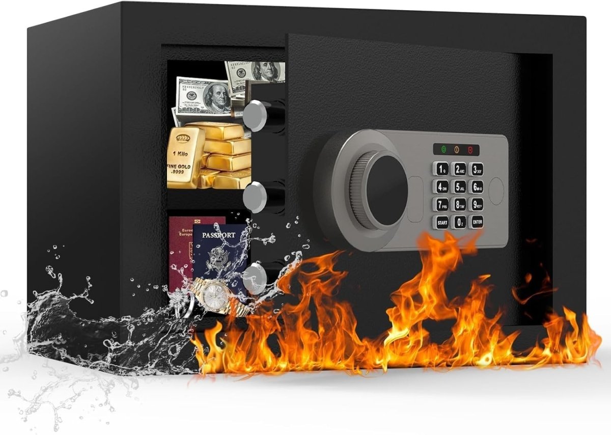 16L Digital Safe Box Heavy Duty Steel Alarm Security Safe Lock - Kwikley