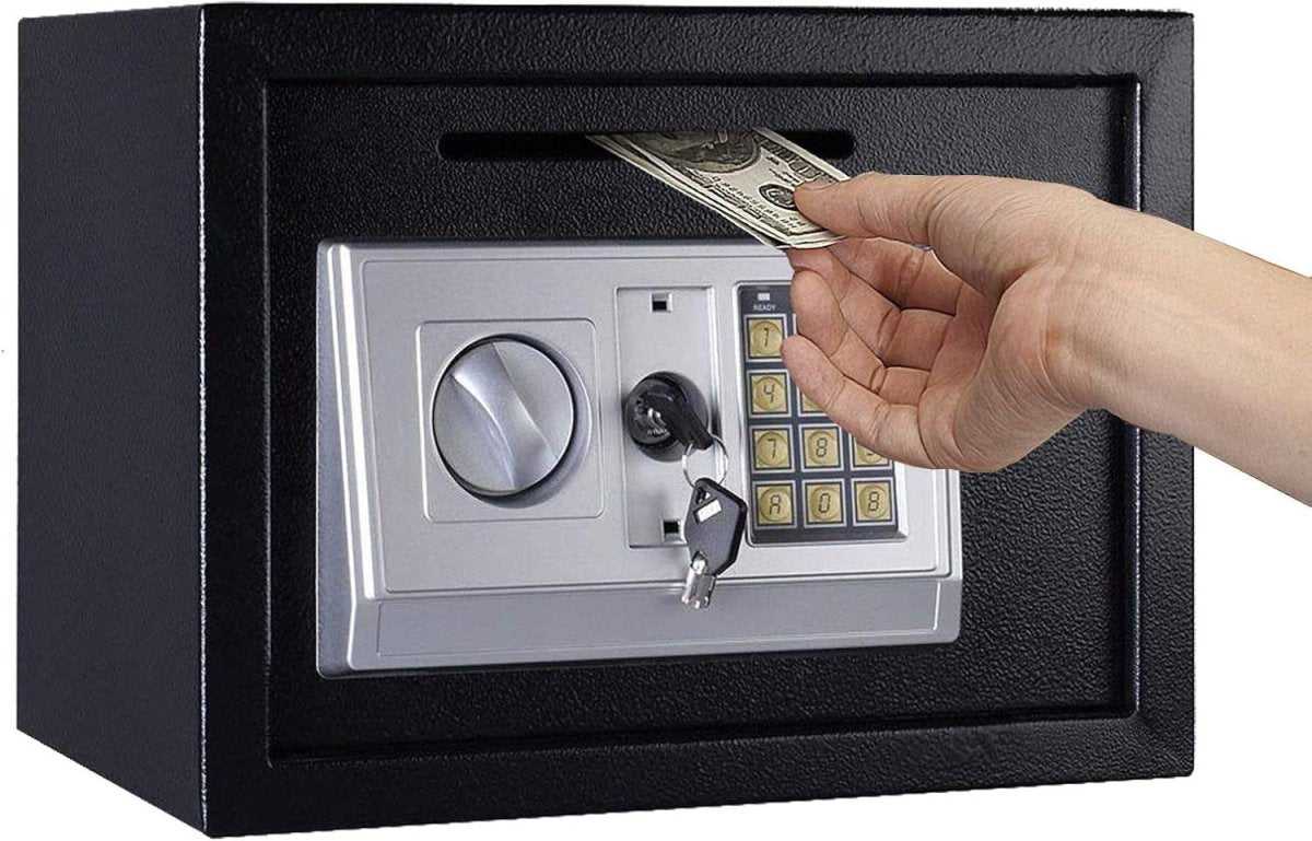 16L Digital Safe Box with Posting Slot Cash Security Cabinet Lock - Kwikley
