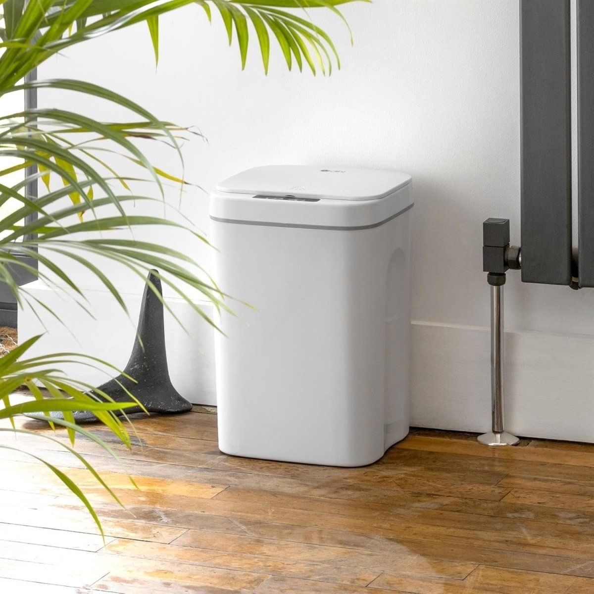 16L Motion Sensor Kitchen Bin White Automatic Smart Trash - Kwikley