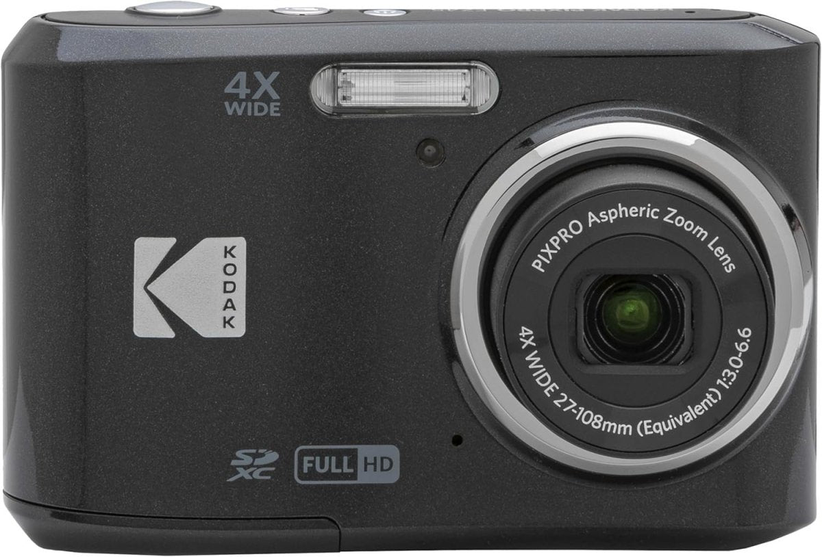 16MP Compact Digital Camera 4X Optical Zoom HD Video LCD Black Camera - Kwikley