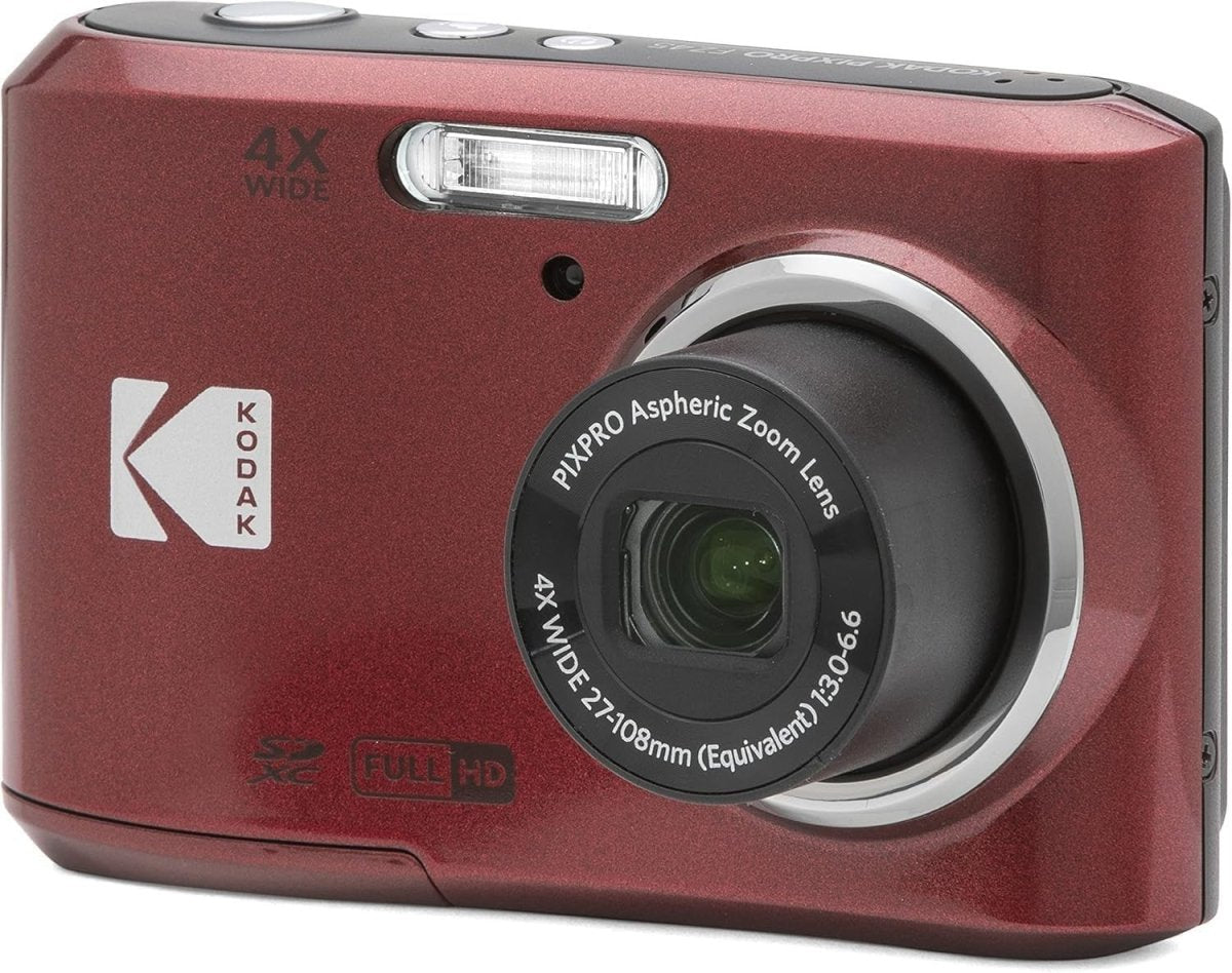 16MP Compact Digital Camera 4X Optical Zoom HD Video Red Camera - Kwikley
