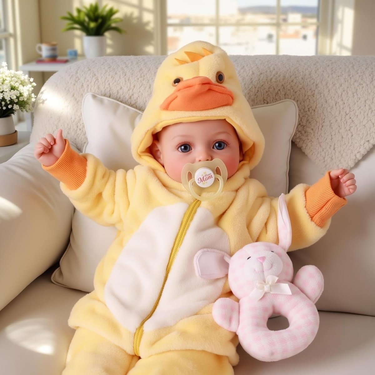 17 Inch Lifelike Baby Doll Soft Body w Clothes Accessories Gift - Kwikley