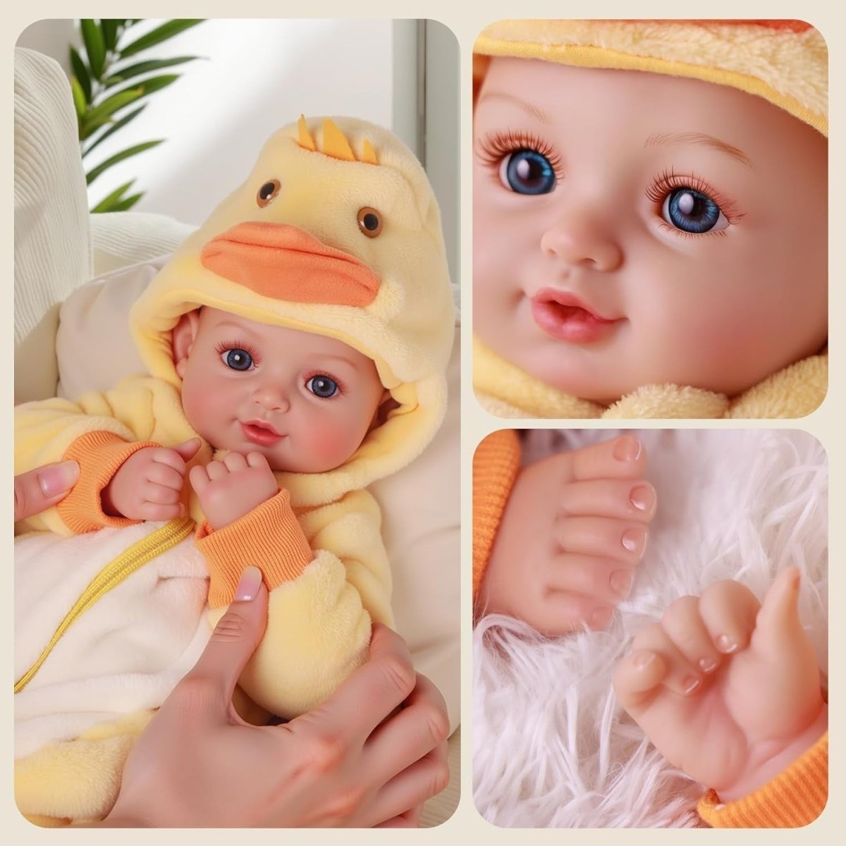 17 Inch Lifelike Baby Doll Soft Body w Clothes Accessories Gift - Kwikley