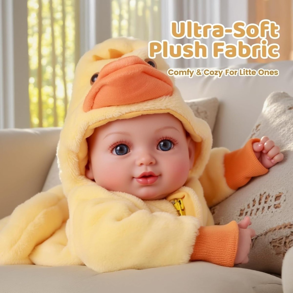 17 Inch Lifelike Baby Doll Soft Body w Clothes Accessories Gift - Kwikley