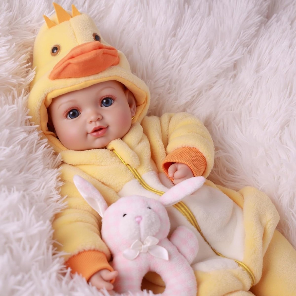 17 Inch Lifelike Baby Doll Soft Body w Clothes Accessories Gift - Kwikley