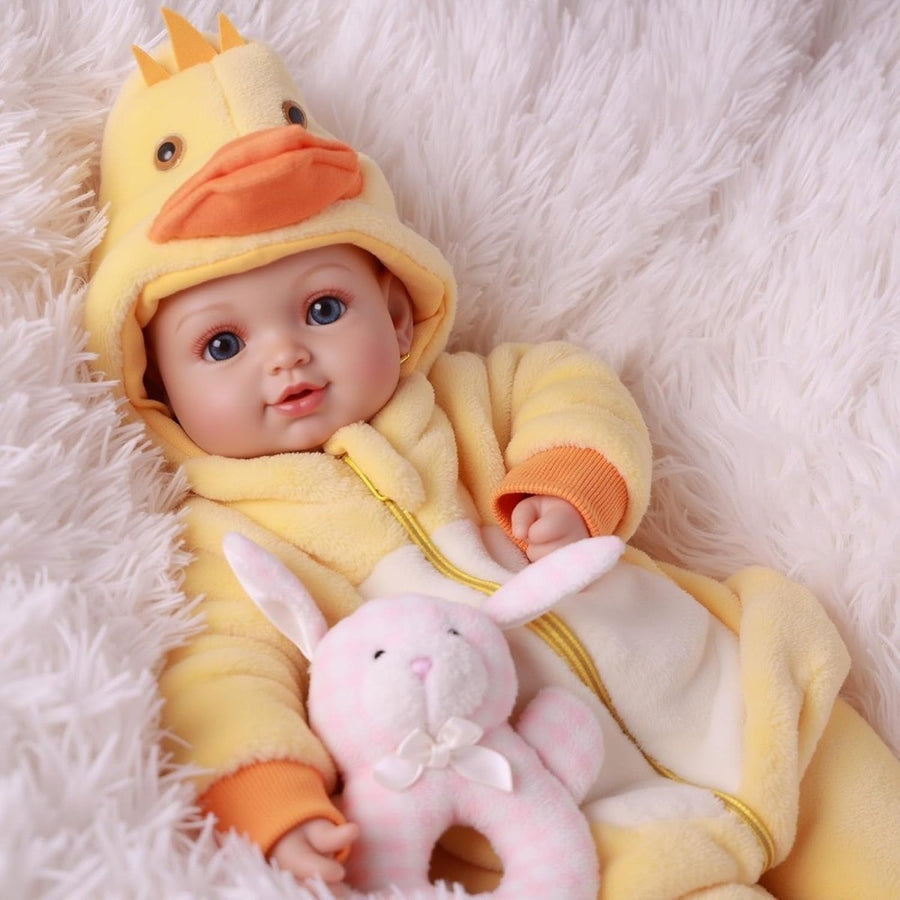 17 Inch Lifelike Baby Doll Soft Body w Clothes Accessories Gift - Kwikley