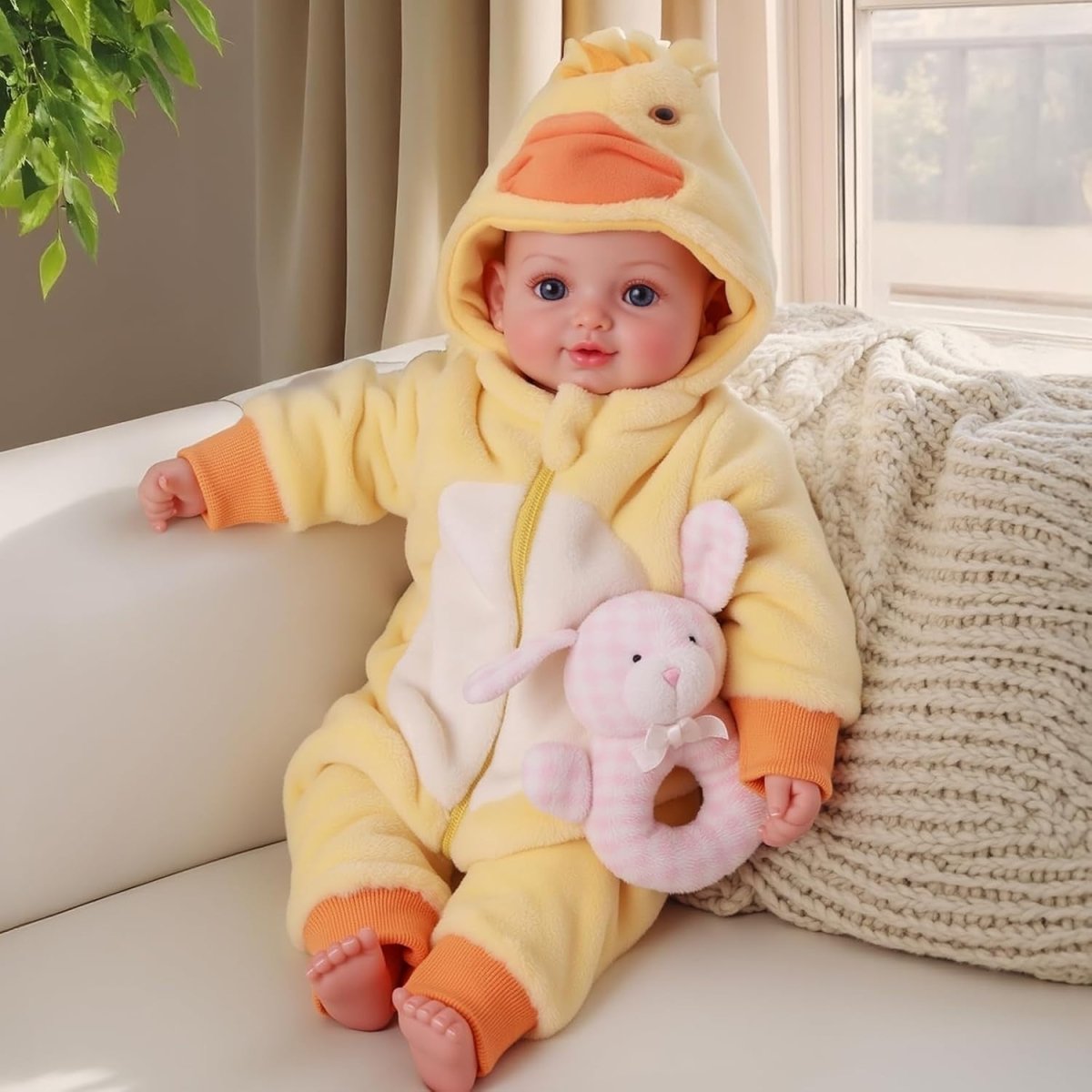 17 Inch Lifelike Baby Doll Soft Body w Clothes Accessories Gift - Kwikley