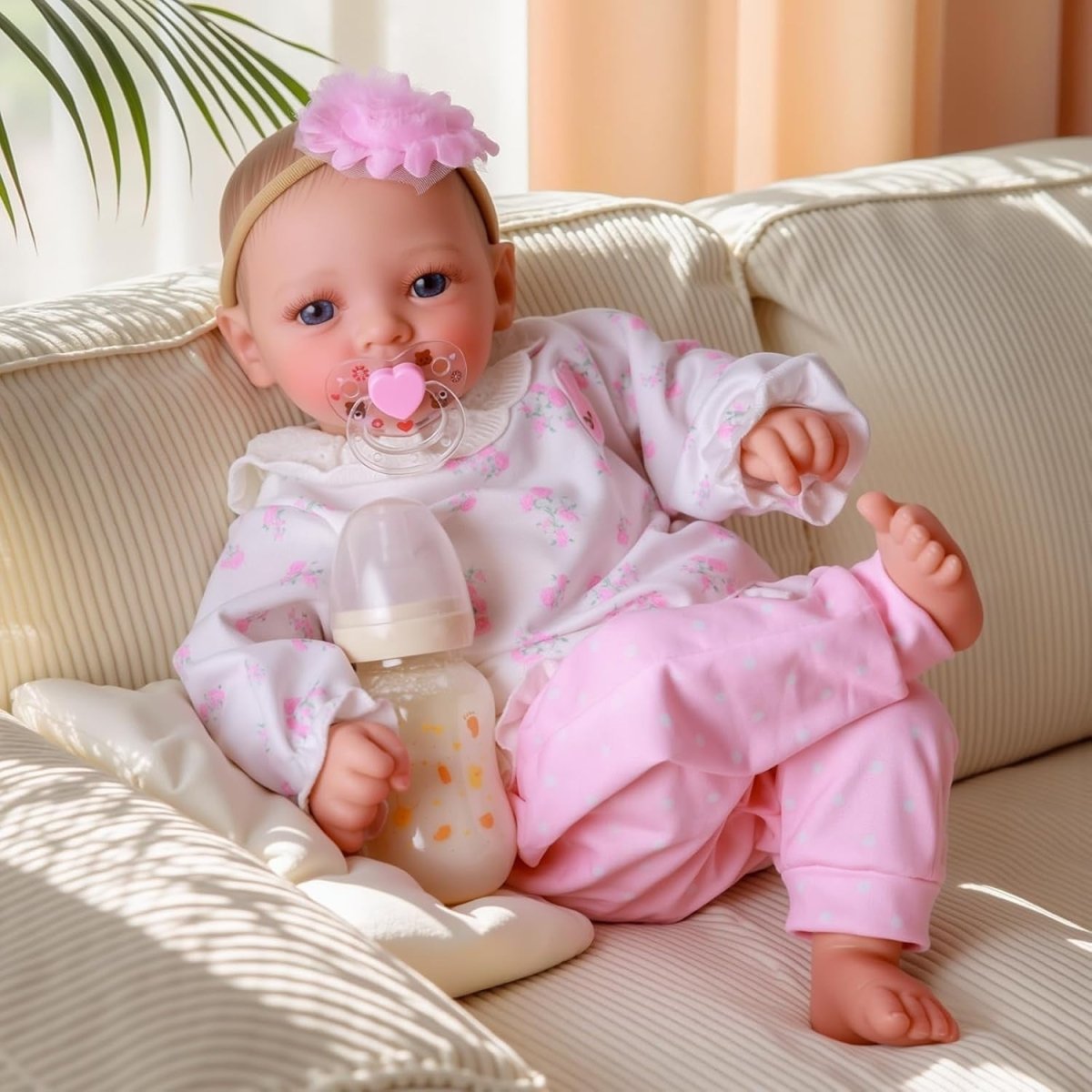 17 Inch Reborn Baby Doll Open Eyes Soft Body Realistic Gift Set - Kwikley
