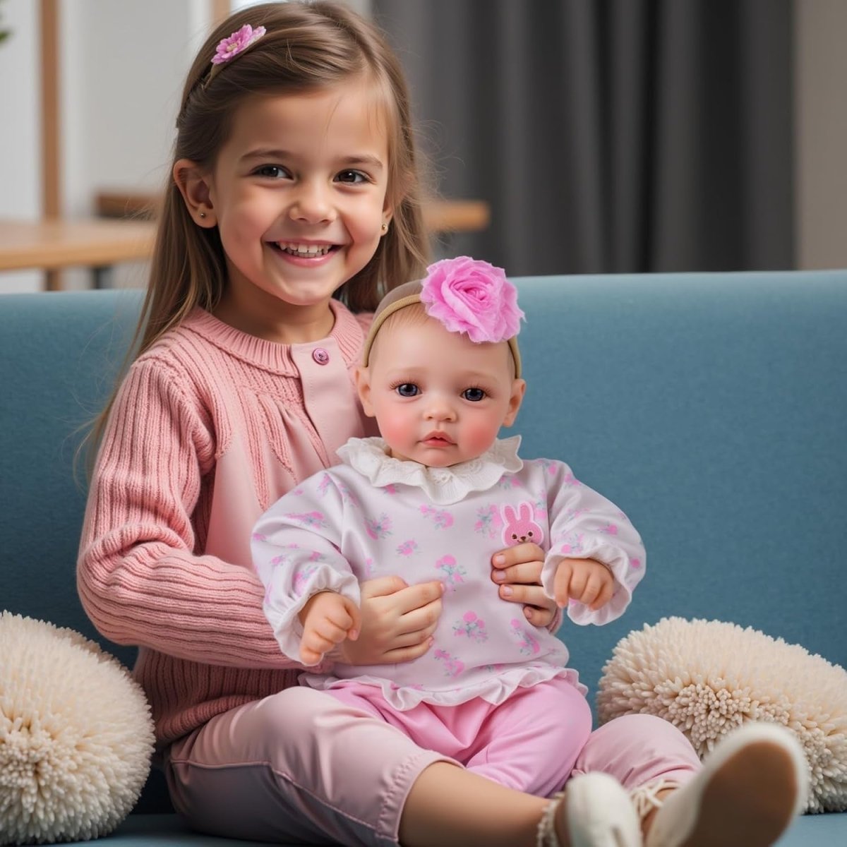 17 Inch Reborn Baby Doll Open Eyes Soft Body Realistic Gift Set - Kwikley