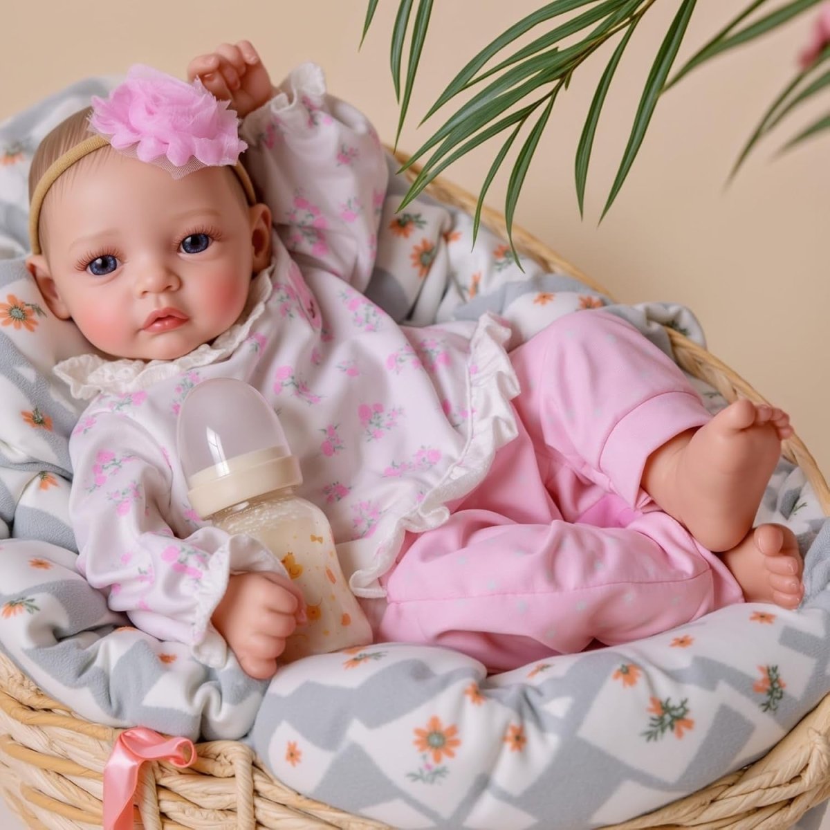17 Inch Reborn Baby Doll Open Eyes Soft Body Realistic Gift Set - Kwikley