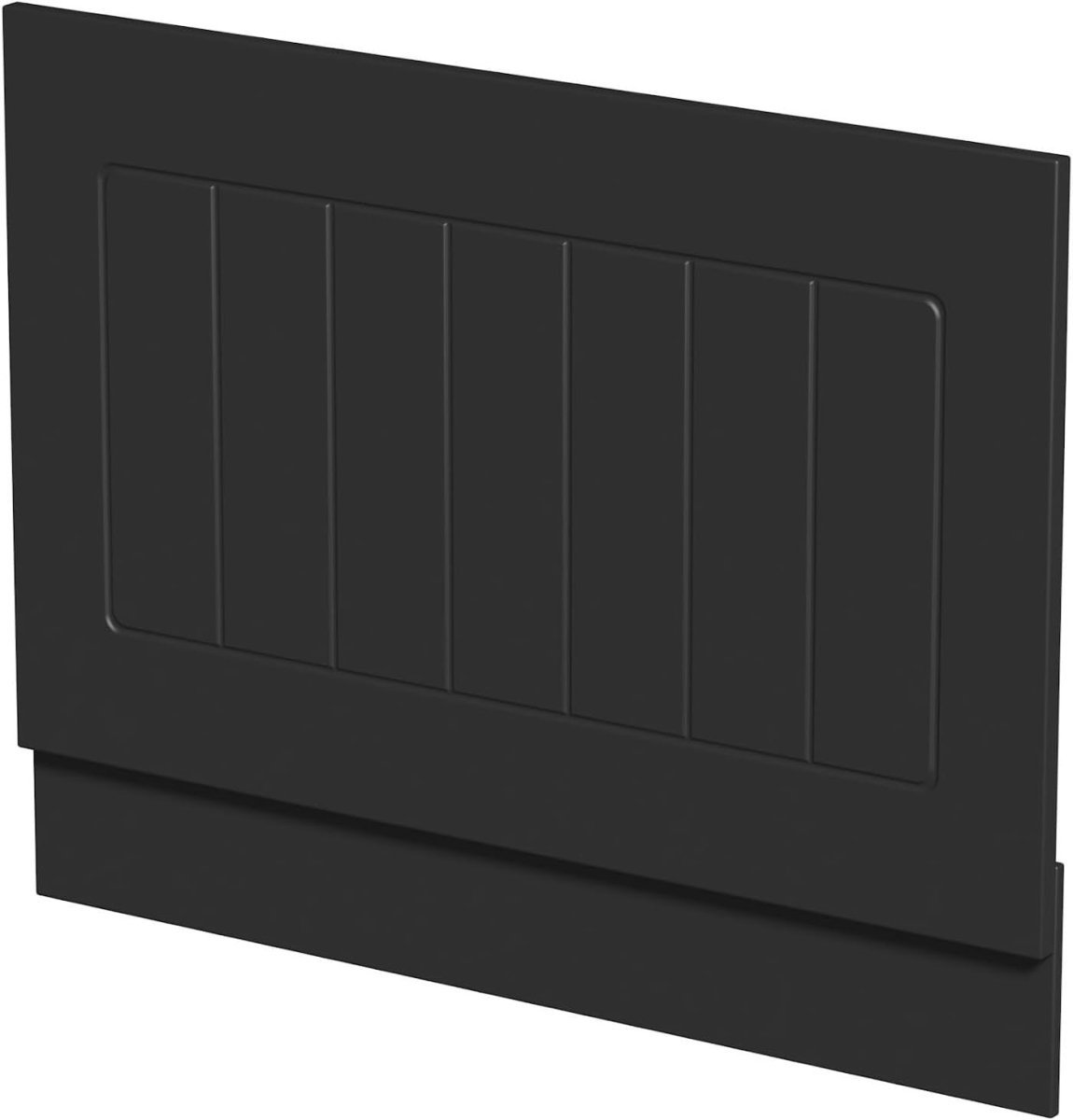 1700mm Side & 700mm End Black Gloss MDF Bath Panels Tongue & Groove - Kwikley