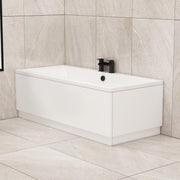 1700x750mm Designer Double Ended Acrylic Bath Tub White Soaking Spa - Kwikley