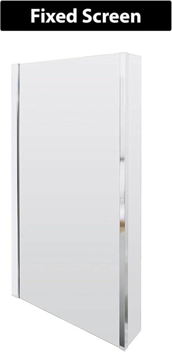 1700x850mm Right - Hand L - Shaped Shower Bath with Glass Shower Screen - Kwikley
