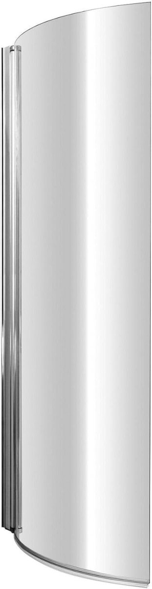 1700x850mm Right Hand P - Shaped Acrylic Shower Bath with Panels & Glass Screen - Kwikley