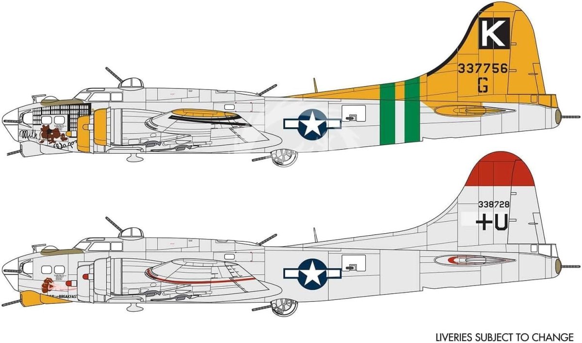 1:72 Scale B - 17G Flying Fortress Model Kit | WW2 Bomber Plane DIY Set - Kwikley