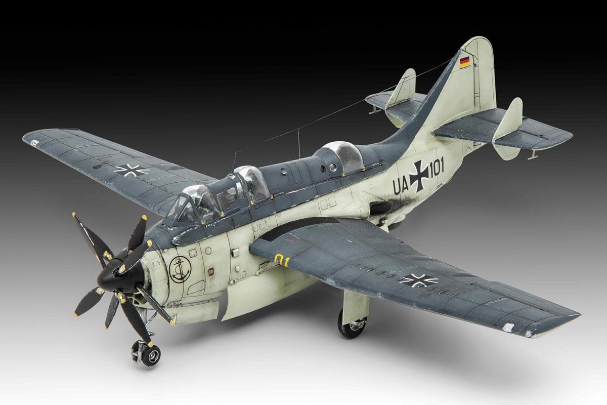 1:72 Scale Plastic Fairey Gannet Military Model Kit – Detailed, Unpainted DIY - Kwikley