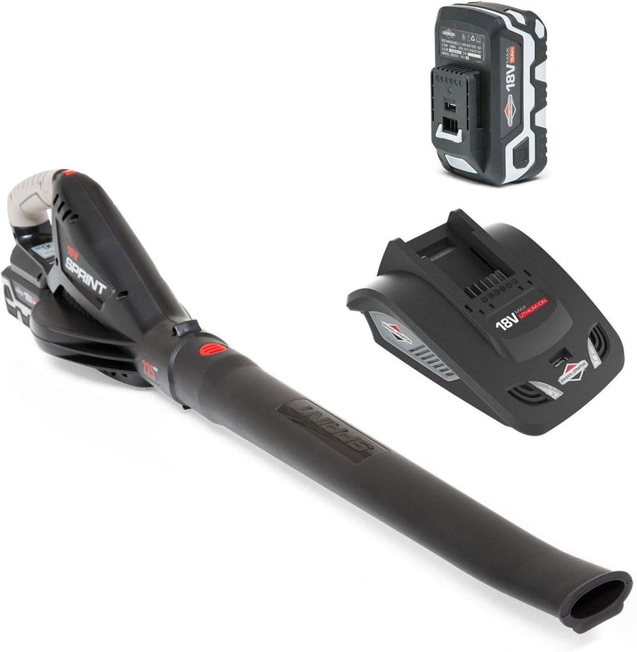 18V Cordless Leaf Blower Kit 225km/h Lightweight Garden Lawn Cleaner - Kwikley