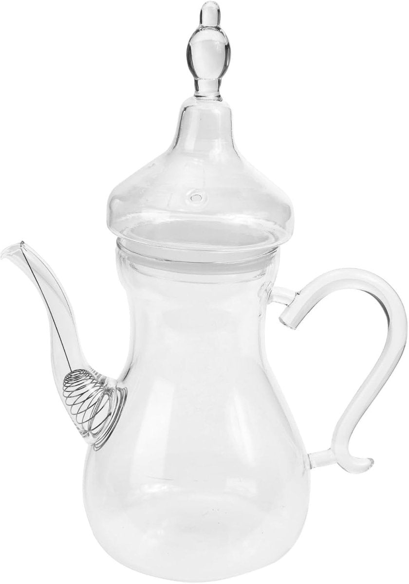1L Glass Teapot with Built In Infuser Heat Resistant Herbal Tea Maker - Kwikley