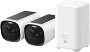 2 Cam 2K Solar Security Camera Kit Wireless Outdoor No Monthly Fee - Kwikley