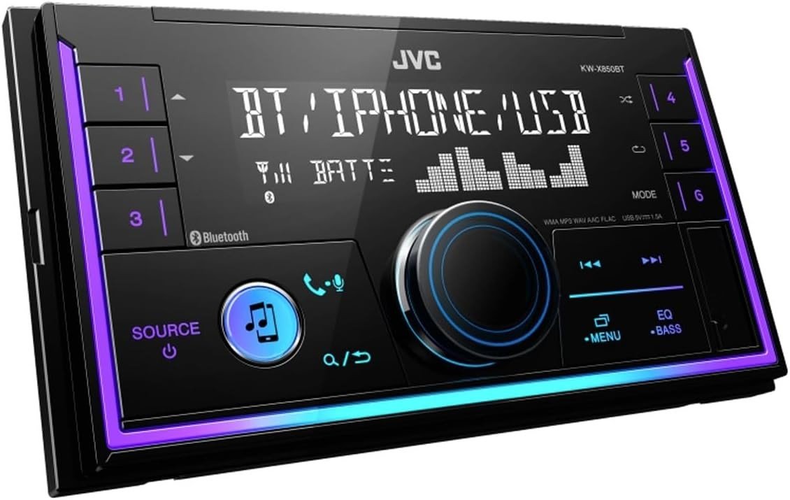 2 - DIN Digital Media Receiver Bluetooth USB iPhone Android - Kwikley