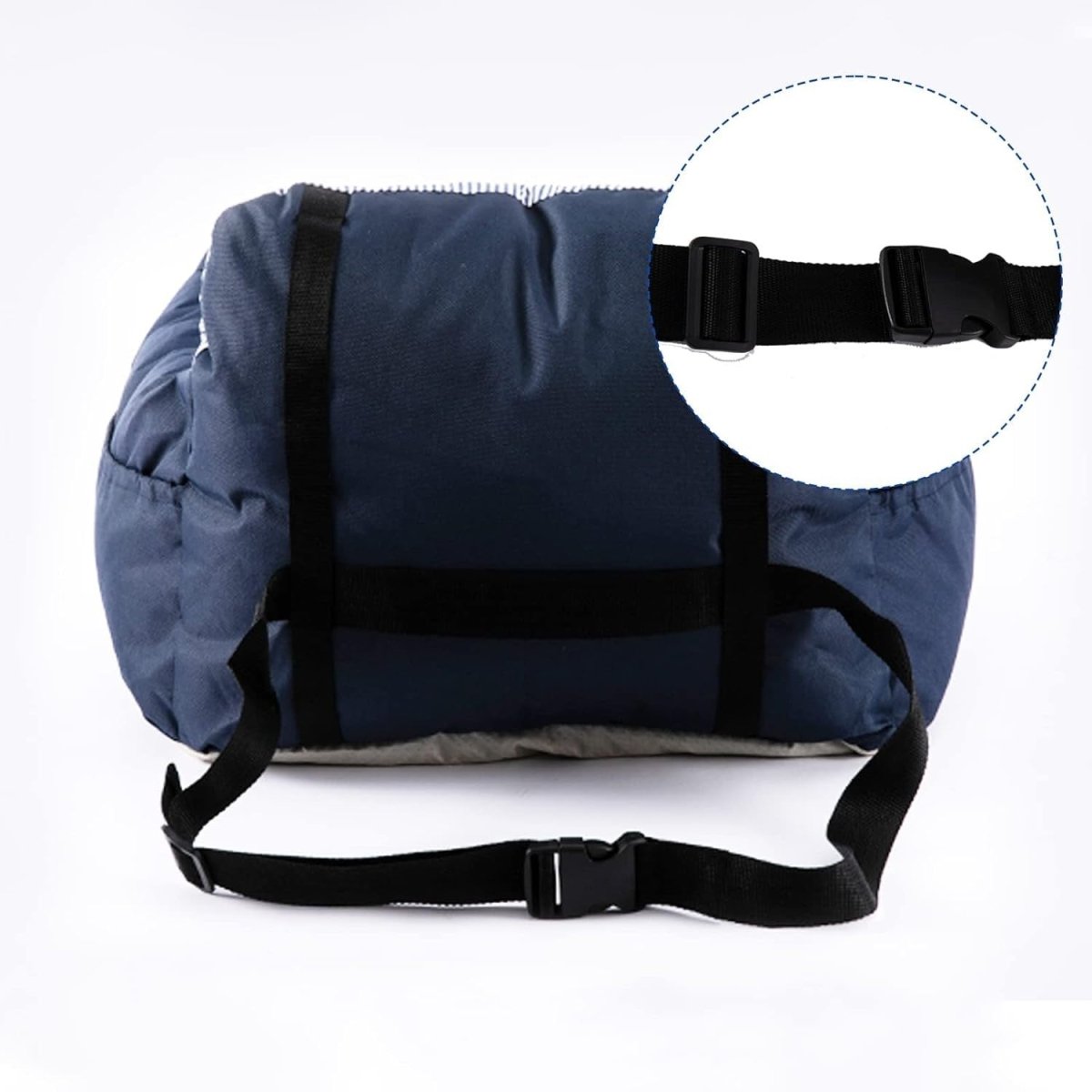2 in 1 Dog Car Seat Booster Bed Washable Pet Travel Carrier 55x50cm - Kwikley