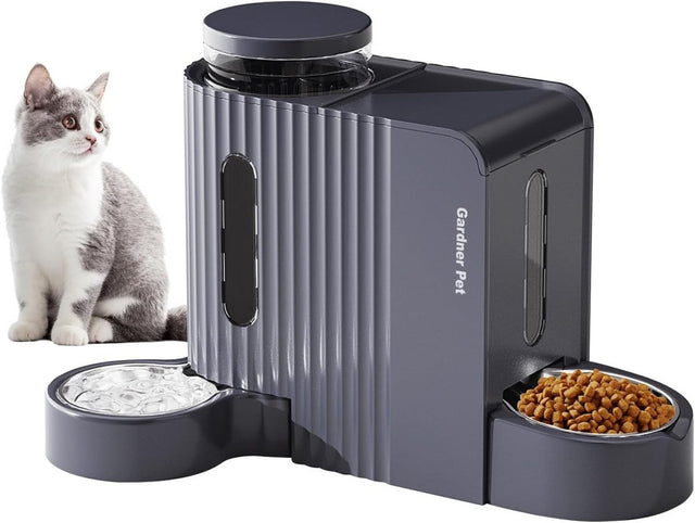 2 in 1 Gravity Pet Feeder Water Dispenser 6L BPA Free Dog Cat Bowl Set