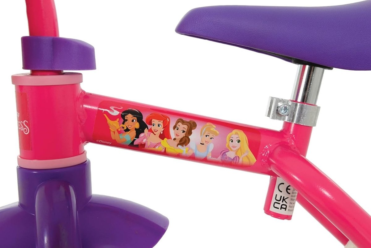 2 in 1 Kids Bike Balance Bike Pedal Bicycle Stabilisers 10" Pink - Kwikley