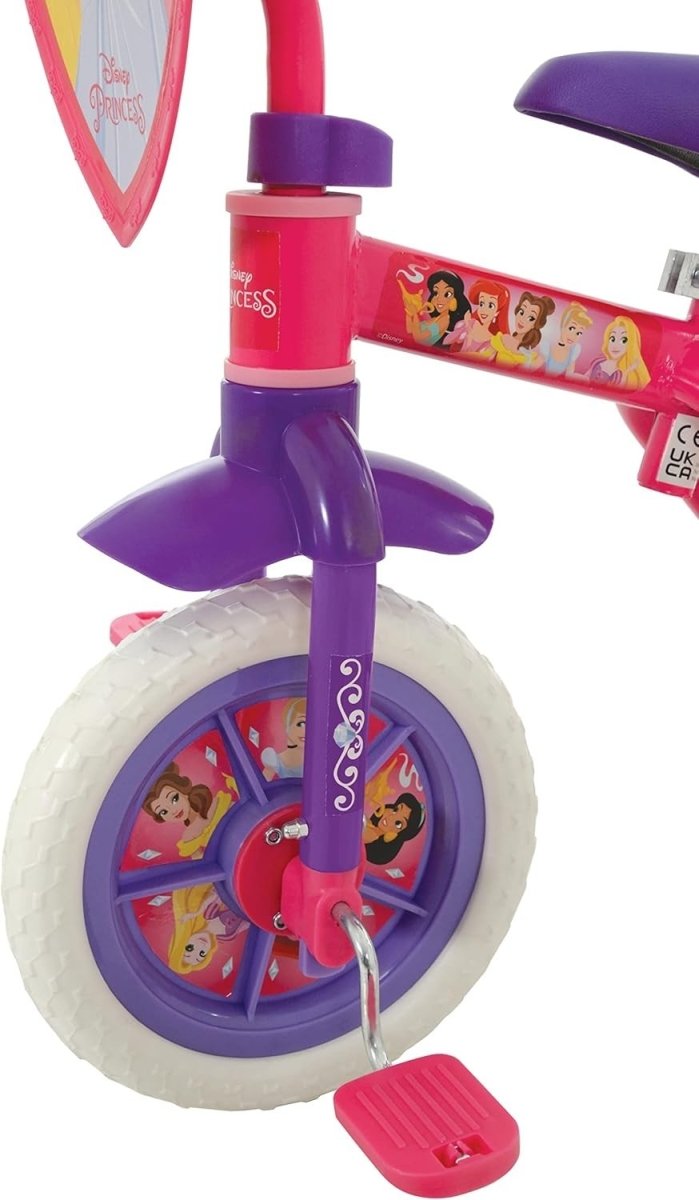 2 in 1 Kids Bike Balance Bike Pedal Bicycle Stabilisers 10" Pink - Kwikley