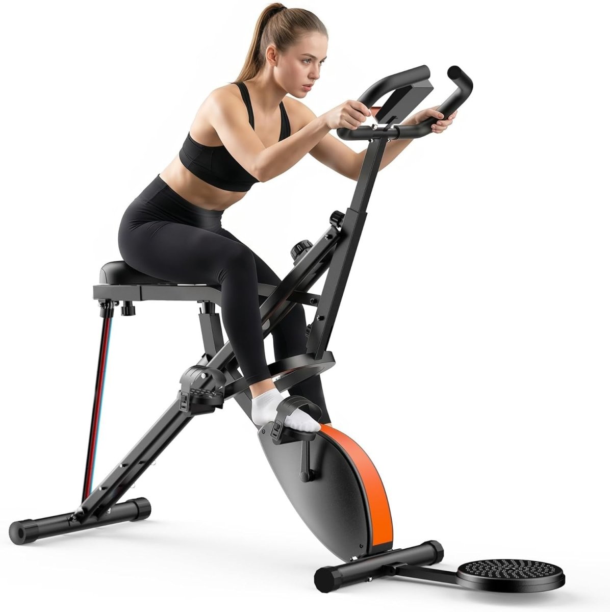 2 in 1 Squat Row Trainer Home Gym Machine Glutes Legs Core Workout - Kwikley