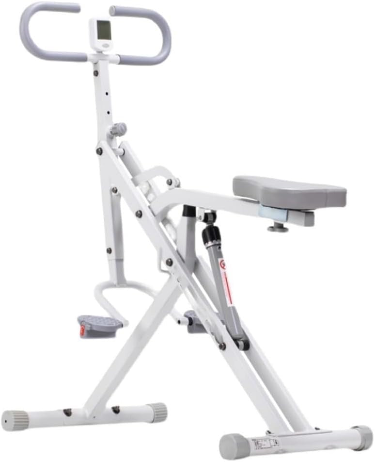 2 in 1 Squat Rowing Machine Foldable Fitness Trainer w/ LCD 12 Levels - Kwikley
