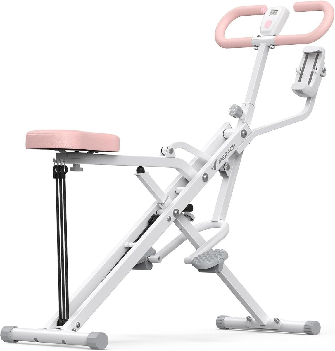 2 in 1 Squat Rowing Machine Foldable Glute Trainer Home Gym - Kwikley