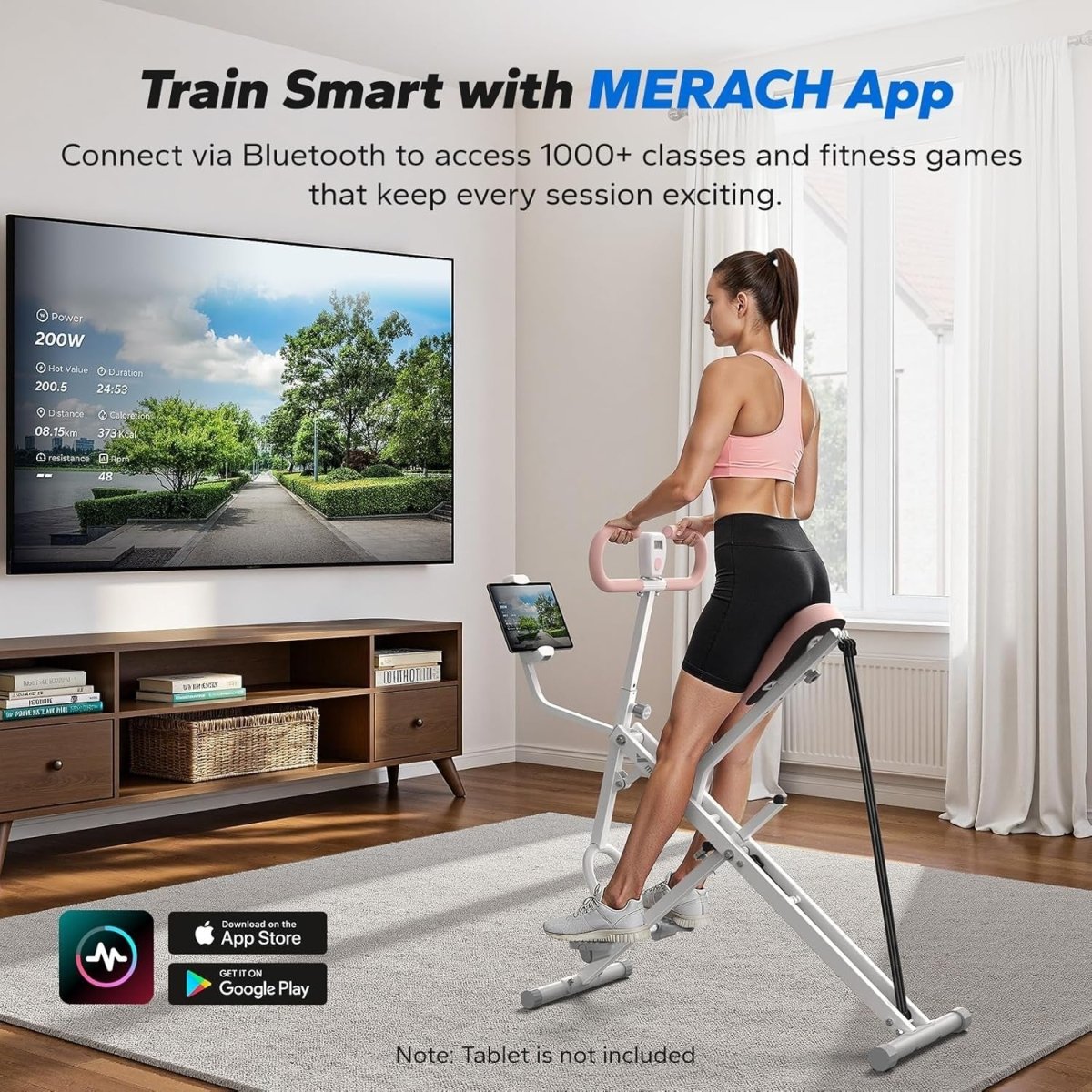 2 in 1 Squat Rowing Machine Foldable Glute Trainer Home Gym - Kwikley