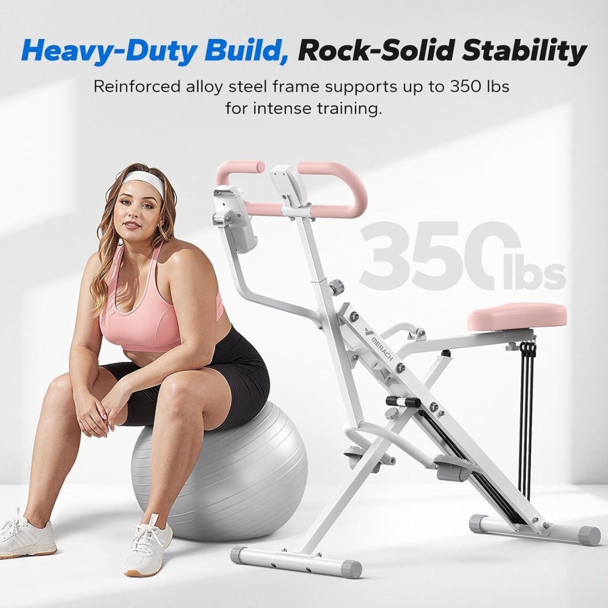 2 in 1 Squat Rowing Machine Foldable Glute Trainer Home Gym - Kwikley