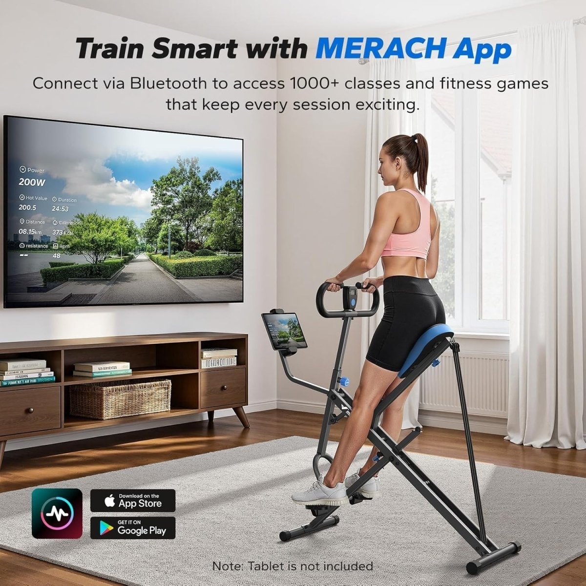 2 in 1 Squat Rowing Machine Foldable Glute Trainer Home Gym Equipment - Kwikley