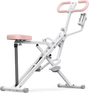 2 in 1 Squat Rowing Machine Foldable Home Gym Glute Leg Trainer - Kwikley