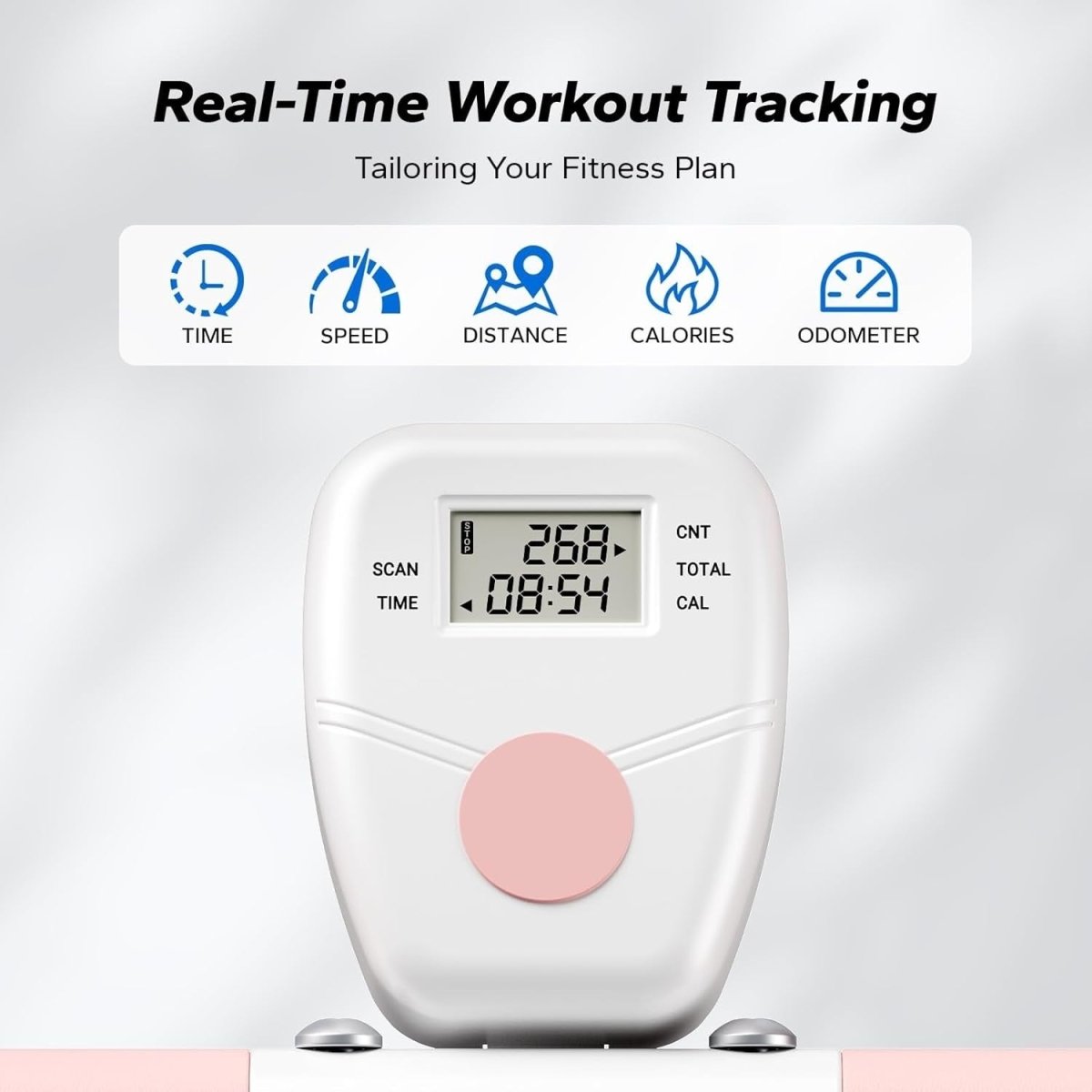 2 in 1 Squat Rowing Machine Foldable Home Gym Glute Leg Trainer White - Kwikley