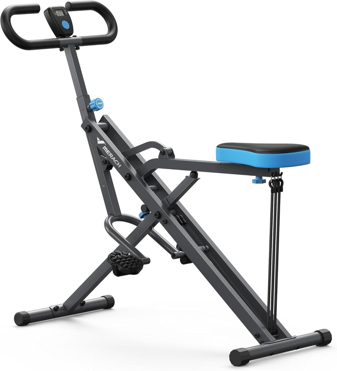 2 in 1 Squat Rowing Machine Foldable Home Gym Glute Trainer - Kwikley