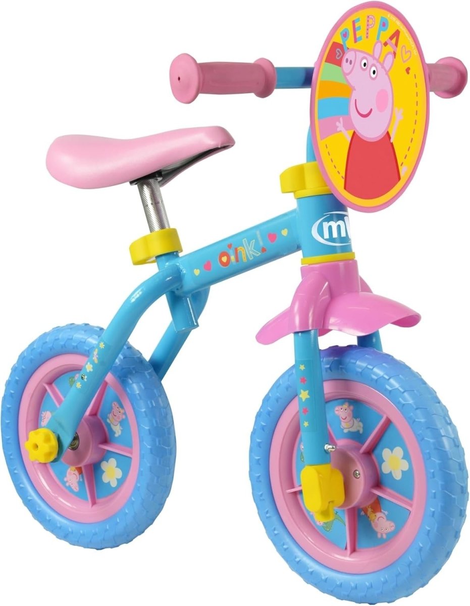 2 In 1 Toddler Bike Balance Training Bike Removable Pedals Age 2+ 10" - Kwikley