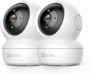 2 Pack 1080P WiFi Indoor Security Camera Auto Tracking Night Vision - Kwikley