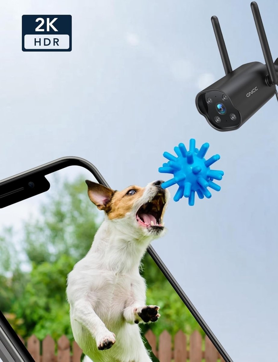 2 Pack 2K Outdoor Security Camera Wired WiFi CCTV AI Detection IP65 - Kwikley