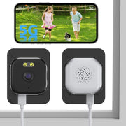 2 Pack 2K Window Security Cameras WiFi 5GHz AI Detection 24/7 HD - Kwikley