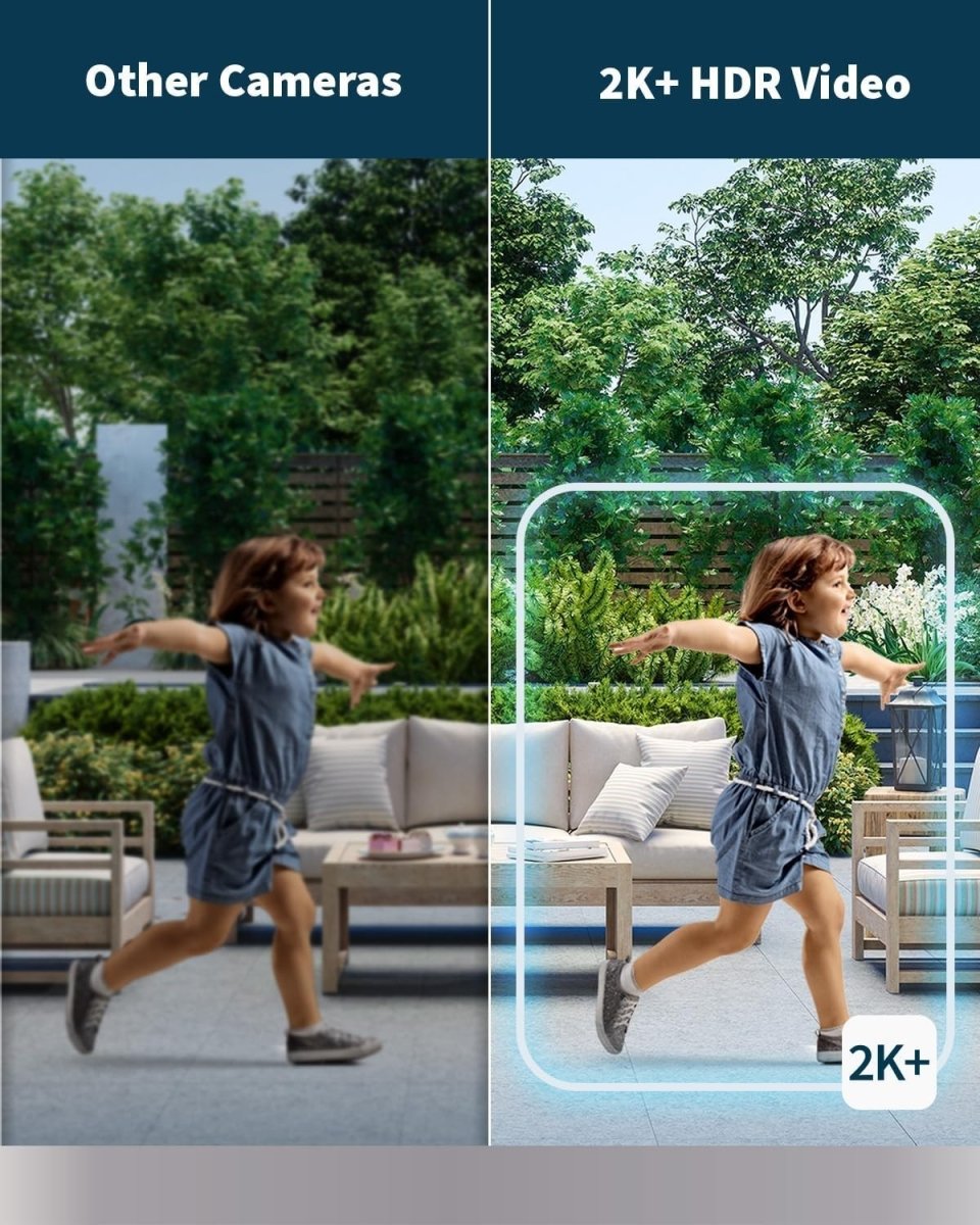 2 Pack 2K Wireless Security Camera Outdoor Battery WiFi Night Vision - Kwikley