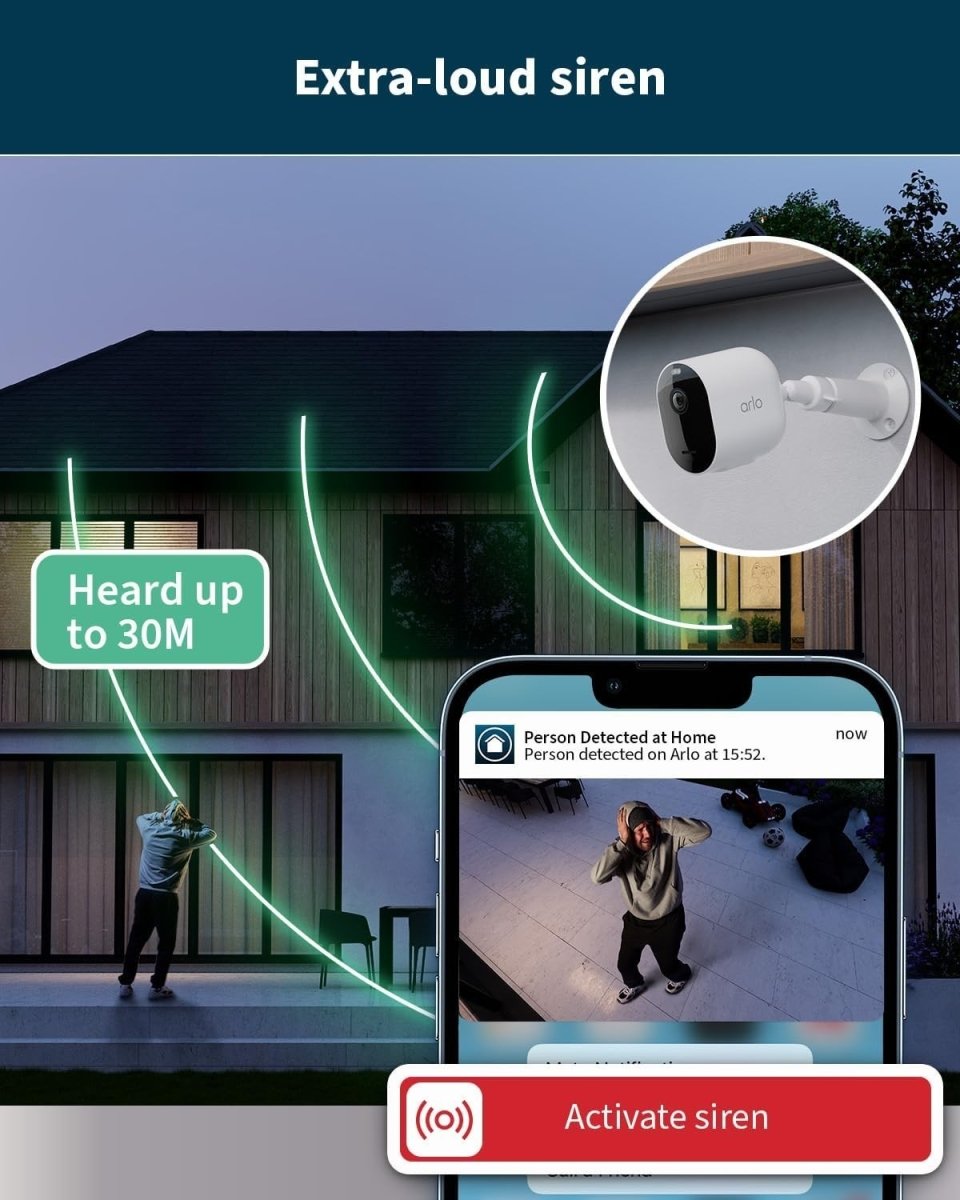 2 Pack 2K Wireless Security Camera Outdoor Battery WiFi Night Vision - Kwikley