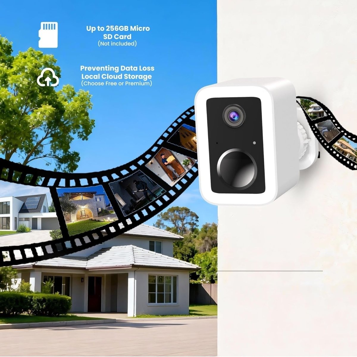 2 Pack 2K Wireless Security Cameras Outdoor WiFi AI Detection Night Vision - Kwikley