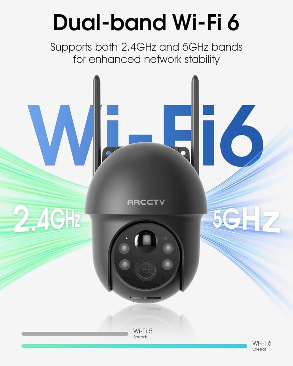 2 Pack 4MP Solar Security Cameras Wireless Outdoor WiFi Night Vision - Kwikley