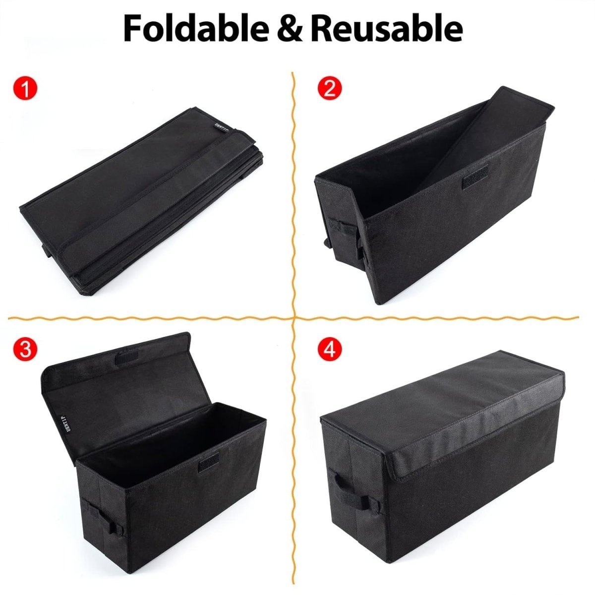 2 Pack DVD Storage Boxes Foldable Media Organizer Cases 200 Disc Black - Kwikley