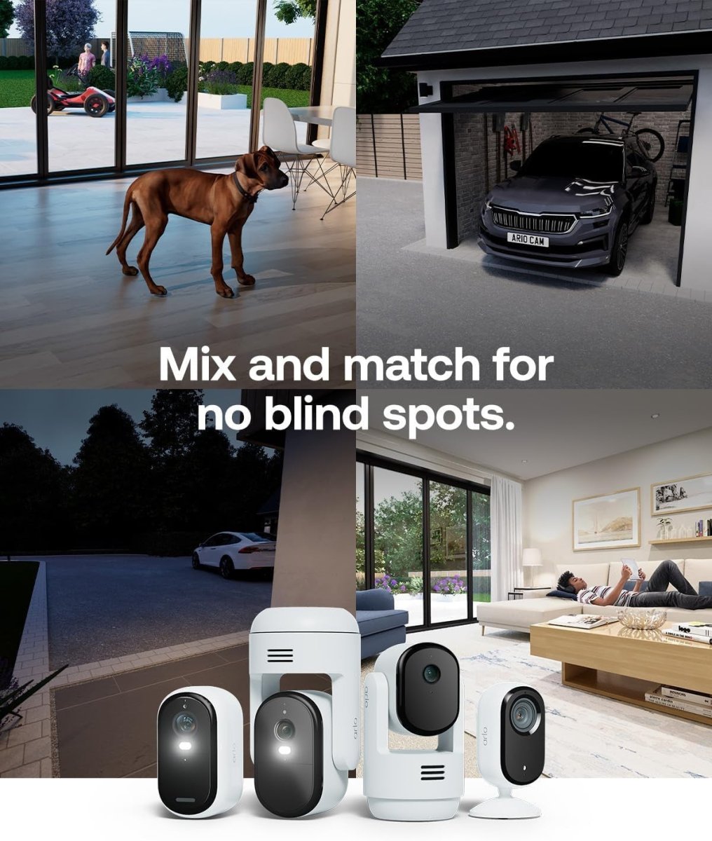 2 Pack HD Indoor Security Cameras Privacy Cover Night Vision WiFi - Kwikley