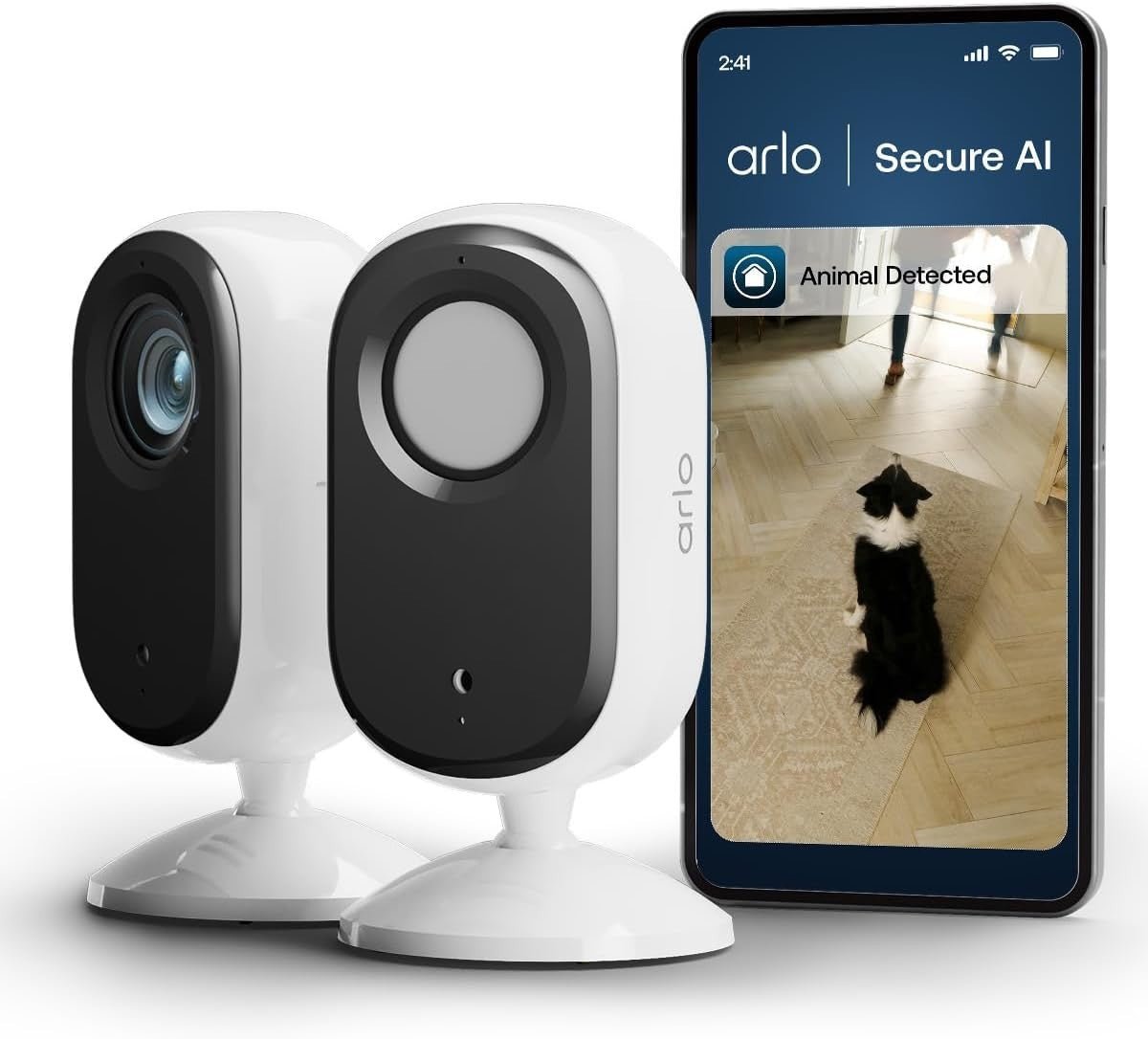 2 Pack HD Indoor Security Cameras Privacy Cover Night Vision WiFi - Kwikley
